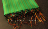 Parrot Green Bamboo Silk Handloom Saree