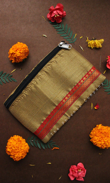 Gold & Red Purse