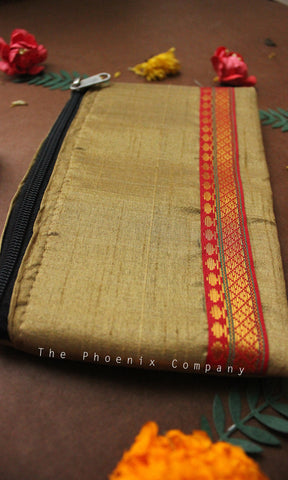 Gold & Red Purse