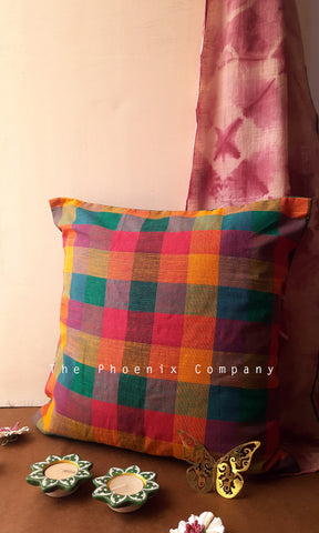 Madras Checks Cushion Covers 1