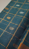 Peacock Blue Venkatagiri Handloom Cotton Saree