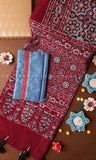 Raksha Bandhan Gift Hamper – Ajrakh Stole & Purse (Anar)