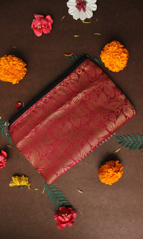 Maroon and Gold Purse