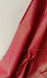Red Handloom Maheshwari Cotton Zari Saree