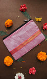 Onion Pink with Pink Zari Purse