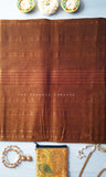Golden Brown Venkatagiri Handloom Cotton Saree