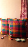Madras Checks Cushion Covers 1