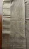 Beige Handloom Maheshwari Cotton Saree