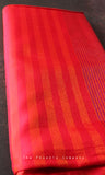 Red Bamboo Silk Handloom Saree