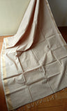 Off-White Handloom Maheshwari Cotton Saree