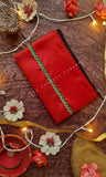Raksha Bandhan Gift Hamper – Ajrakh Stole & Purse (Kesar)