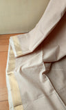 Off-White Handloom Maheshwari Cotton Saree