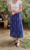 Ultramarine Blue Ikat Skirt