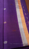 Purple Venkatagiri Handloom Cotton Saree