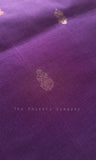 Purple Venkatagiri Handloom Cotton Saree