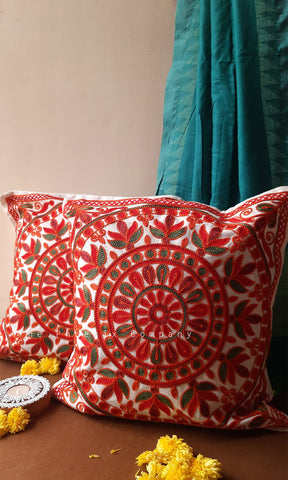 Rangoli Embroidered Cushion Covers