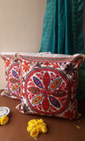 Multicolour Floral Embroidered Cushion Covers