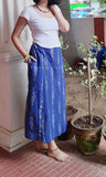 Ultramarine Blue Ikat Skirt