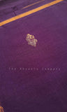 Purple Venkatagiri Handloom Cotton Saree