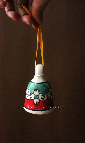 Red & Green Ceramic Bell