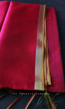 Pink Bamboo Silk Handloom Saree