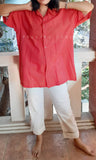 Red Oversized Shirt
