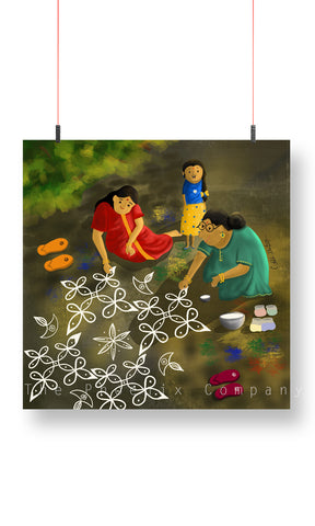 Kolam Art Print