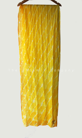 Yellow Tie & Dye Stole