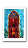 Stained Glass Door Print