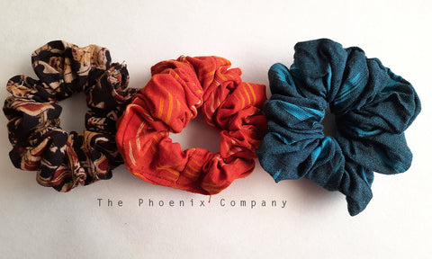 Scrunchies (Black, Orange, Blue)