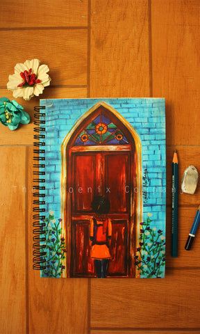 Stained Glass Door Notebook