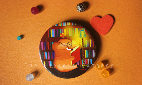 Book Lovers Button Badge