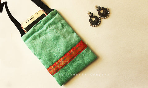 Pastel Green Mobile Phone Pouch