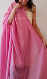 Plain Pink Cotton Dupatta