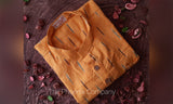 Yellow Ikat Cotton Short Kurta