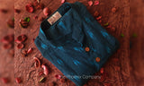 Blue Ikat Cotton Short Kurta