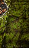 Green Batik & Kanta Work Kurta Material