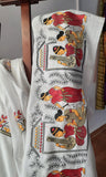 White Cotton Saree w/embroidery