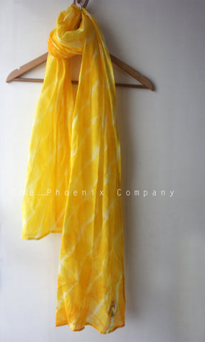 Yellow Tie & Dye Stole