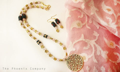 The Essence of May Earrings & Necklace Set