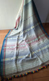 Kala Cotton Handloom Off-White Bhujodi Saree