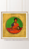 Indian Kanjira Musician Art Print