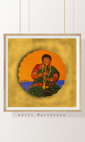 Indian Nadaswaram Musician Art Print