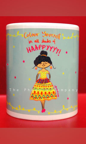 Colour Yourself in All Shades of Happy Mug